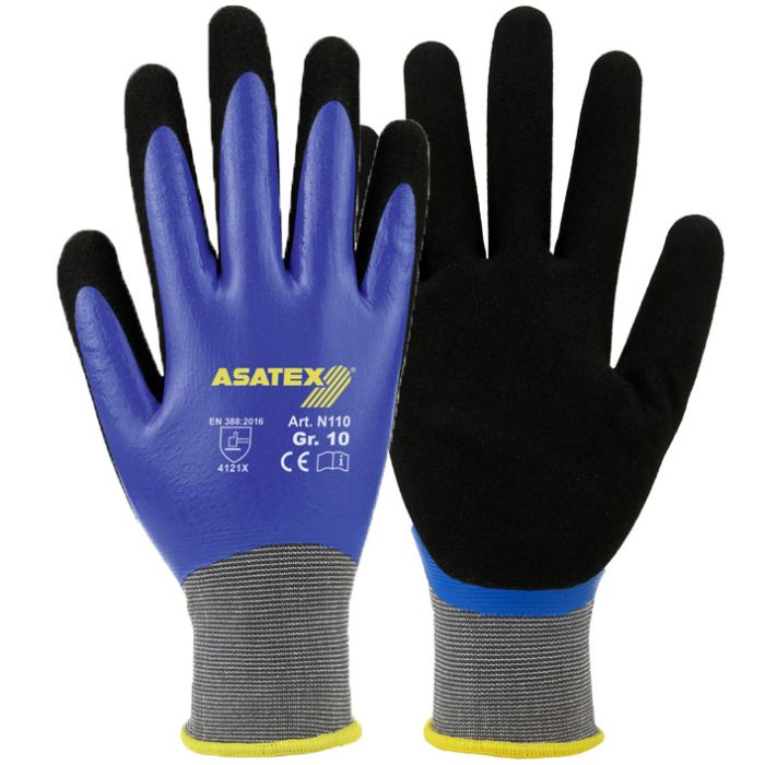 ASATEX® Montagehandschuhe mit doppelter Nitrilbeschichtung ASATEX® N110