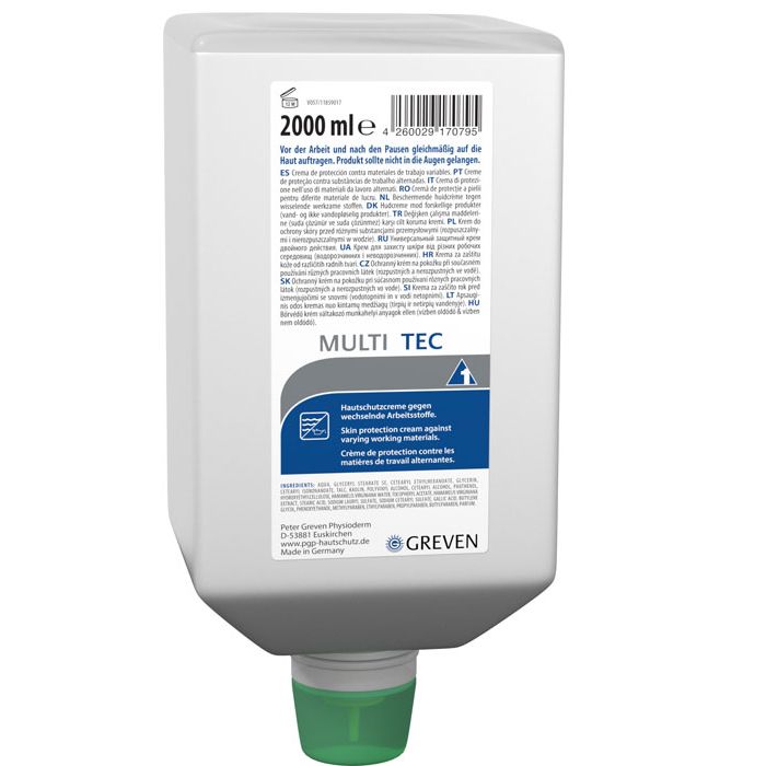 Greven® MULTI TEC Peter Greven Hautschutzcreme parfümiert - 1000 ml Varioflasche