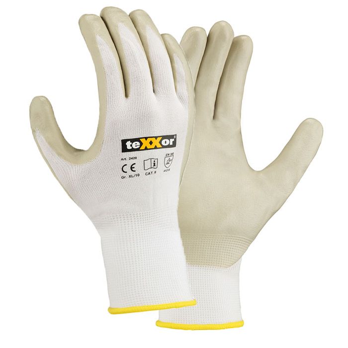Nylonhandschuhe Nitril Beschichtung teXXor® Handschuhe 2420