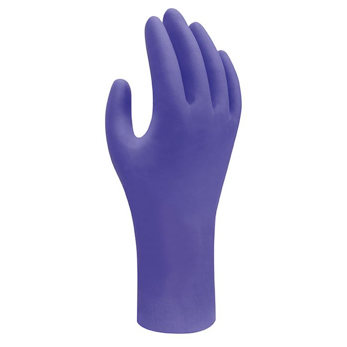 SHOWA® Nitril Einmalhandschuhe SHOWA 7585 Einweghandschuhe blau puderfrei