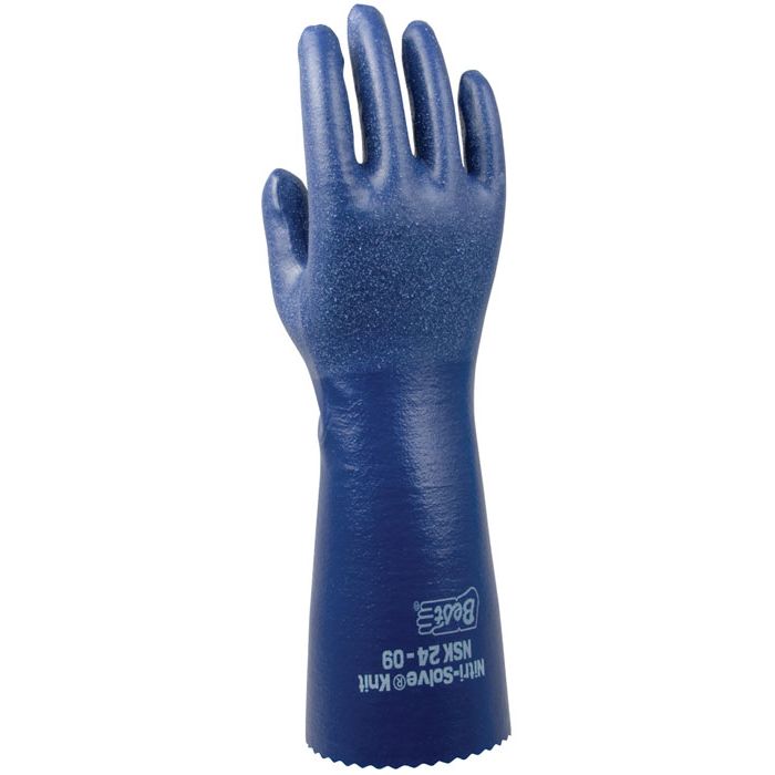 SHOWA® NSK 24 EBT Chemikalienschutzhandschuhe Nitril Handschuhe blau