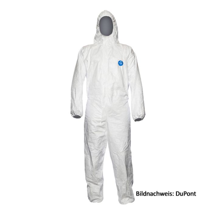 Tyvek® 400 Dual CHF5 Schutzanzug Kategorie 3 Typ 5+6 Tyvek® Einwegoverall weiss