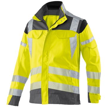 KÜBLER workwear KÜBLER Warnschutzjacke Warnjacke KÜBLER REFLECTIQ 1207 - Gr. 52 warngelb/anthrazit