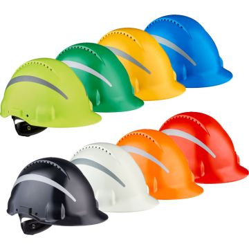 3M™ Helm G3000N 3M  Schutzhelm G3000 Bauhelm belüftet Ratschensystem Uvicator G30NU+REFLEX