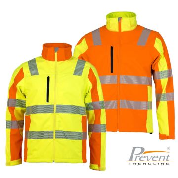 ASATEX® PREVENT® Trendline Warnschutz-Softshelljacke PTW-DS