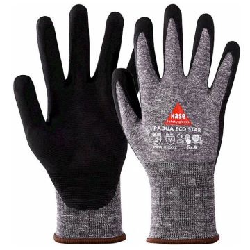 HASE PADUA Eco Star 508170 beschichteter Montagehandschuh grau Hase Safety Gloves Padua