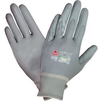 HASE PADUA Grey 508100 PU beschichter Nylonhandschuh grau
