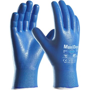 Nitril-Handschuhe blau Hybrid-Handschuhe Nitril MaxiDex® - ATG® 19-007