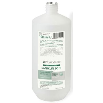 Physioderm® Saniklin Soft® Physioderm Handreiniger - 1000 ml Rundflasche