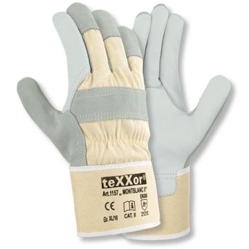 teXXor® MONTBLANC II Arbeitshandschuhe Leder Rindvolllederhandschuh teXXor 1157