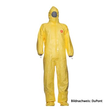 Tychem-2000-C-CHA5-Chemikalienschutzanzug-gelb-mit-Fuesslingen-Chemie-Schutzanzug-Kat-3-Typ-3B-4B-5B-6B-ohne-Logo
