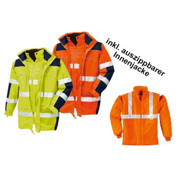 Warnschutzparka teXXor® Toronto 4109 4114 Warnschutzparka Winter 4 in 1