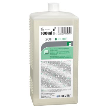 Greven® SOFT K PURE Peter Greven Reinigungslotion unparfümiert - 1000 ml Hartflasche Greven® SOFT K PURE Peter Greven Reinigungslotion unparfümiert - 1000 ml Hartflasche