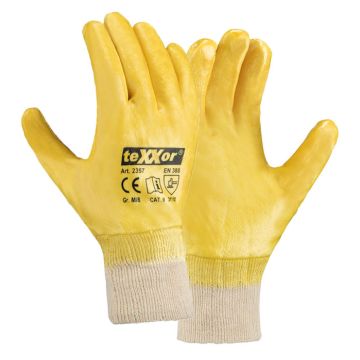 Nitril Handschuhe gelb Handschuhe Nitril teXXor® 2357