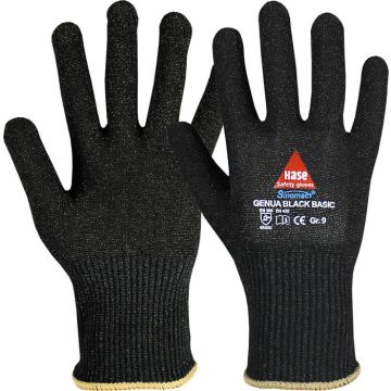 HASE GENUA Black Basic 508506 schnittfeste Handschuhe Schnittschutzhandschuhe Klasse C