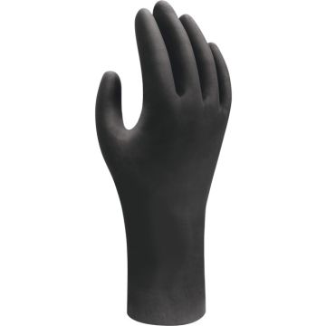 SHOWA® Nitril Einmalhandschuhe SHOWA® 6112PF EBT Einweghandschuhe schwarz puderfrei