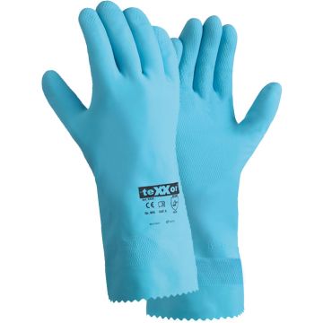 Latex Handschuhe Haushaltshandschuhe blau Latex Handschuhe lang teXXor® 2225