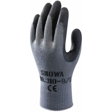 SHOWA 310 Schwarz Latex Handschuhe SHOWA Strickhandschuhe Latex