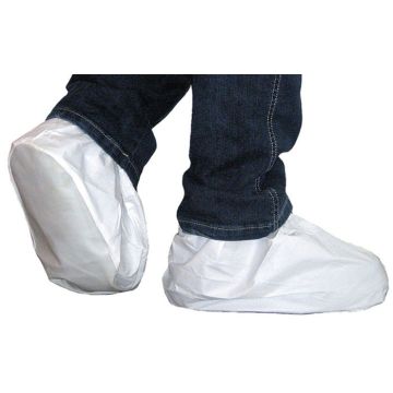 Einwegfüßlinge Schuhüberzieher Einweg-Überschuhe weiß PE Spinnvlies