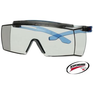 3M™ Schutzbrille 3M™ SecureFit3700 Indoor/Outdoor verspiegelt Überbrille Scotchgard™ SF3707XSGAF-BLU