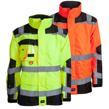 ELKA rainwear Elka Warnschutzjacke Visible Xtreme 086004R Regenbekleidung Warnschutzregenjacke