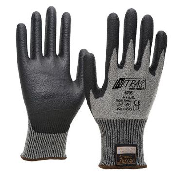NITRAS® TAEKI5 6705 schnittfeste Handschuhe Schnittschutzhandschuhe Klasse 5