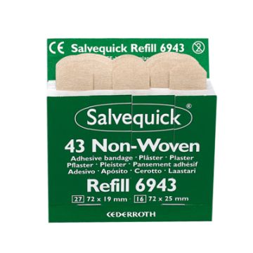 Salvequick-Sofortpflaster-Cederroth Refill 6943 Salvequick-Sofortpflaster-Cederroth Refill 6943
