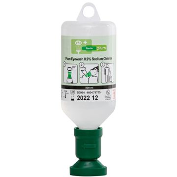 Plum Augenspülflasche 500 ml Natriumchloridlösung | 4604 Plum Augenspülflasche 500 ml Natriumchloridlösung | 4604