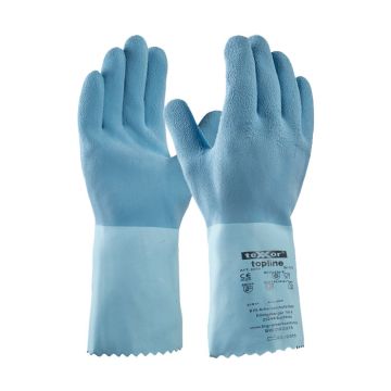 teXXor® 2250 Chemikalienschutzhandschuhe teXXor® Latex Handschuhe geraut blau - 30 cm topline teXXor® 2250 Chemikalienschutzhandschuhe teXXor® Latex Handschuhe geraut blau - 30 cm topline