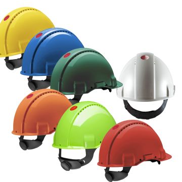 3M™ Helm G3000N 3M PELTOR™ Schutzhelm G3000 Bauhelm mit Ratsche u. Uvicator
