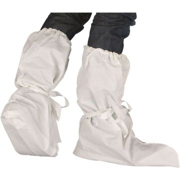 Einwegfüßlinge Schuhüberzieher Einweg-Überschuhe weiß PE hohe Ausführung
