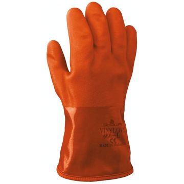 SHOWA® 460 Winterarbeitshandschuhe Chemikalienschutzhandschuhe Winter PVC orange