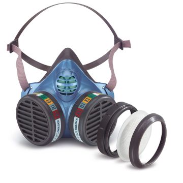 Halbmaske Moldex 5984 Moldex Maske FFA1B1E1K1P3 R D mit integrierten Filtern Halbmaske Moldex 5984 Moldex Maske FFA1B1E1K1P3 R D mit integrierten Filtern
