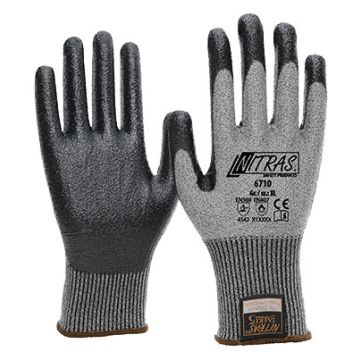 NITRAS® TAEKI5 6710 schnittfeste Handschuhe Schnittschutzhandschuhe Klasse 5