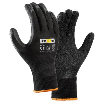 Polyesterhandschuhe Latex Beschichtung teXXor® Handschuhe 2425