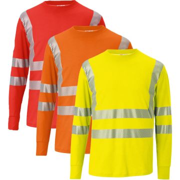 KÜBLER workwear KÜBLER Warnschutz Shirt KÜBLER Warnschutzkleidung REFLECTIQ 5045