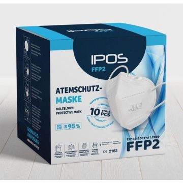 IPOS Atemschutzmaske FFP2 NR Maske ohne Ventil IPOS Atemschutzmaske FFP2 NR Maske ohne Ventil