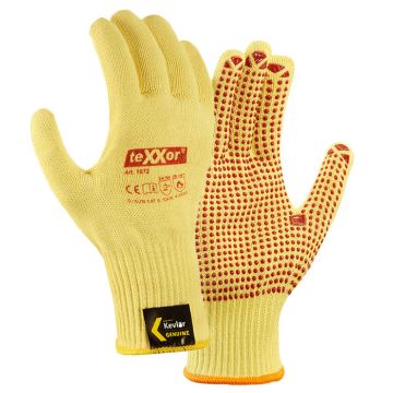 Hitzeschutzhandschuhe hitzebeständige Handschuhe Aramid Handschuhe mit Noppen teXXor® 1972