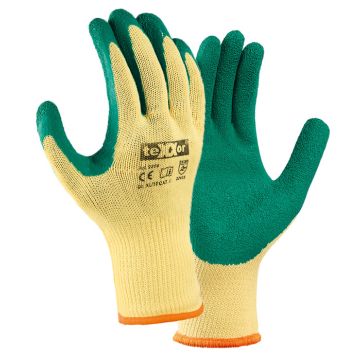 Latex Handschuhe grün Latex Strickhandschuhe teXXor® 2206
