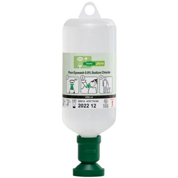 Plum Augenspülflasche 1000 ml Natriumchloridlösung | 4707 Plum Augenspülflasche 1000 ml Natriumchloridlösung | 4707