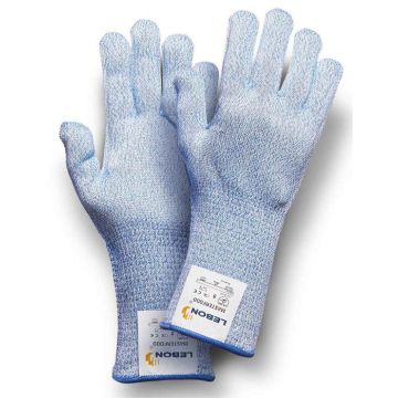 Fliyeong Schnittfeste Handschuhe Sicherheitsschneidende Handschuhe für Küche/Metallarbeiten/Holzschnitzerei Weiß und Rot 