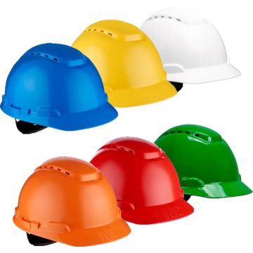 3M™ Helm H700 3M Schutzhelm H700 Bauhelm belüftet Ratschenverschluss H700NV