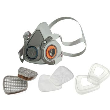 3M™ Maskenset 6223M 3M™ Halbmaske 6200M und Filter A2P3R 3M™ Halbmasken-Set