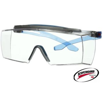 3M™ Schutzbrille 3M™ SecureFit 3700 klare Überbrille Scotchgard™ SF3701XSGAF-BLU - Augenbreuenschutz