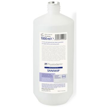 Physioderm® SANIWIP Hautschutzcreme Physioderm Hautschutz - 1000 ml Rundflasche Physioderm® SANIWIP Hautschutzcreme Physioderm Hautschutz - 1000 ml Rundflasche