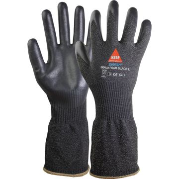 HASE GENUA Foam Black Long 508510 schnittfeste Handschuhe Schnittschutzhandschuhe Klasse C HASE GENUA Foam Black Long 508510 schnittfeste Handschuhe Schnittschutzhandschuhe Klasse C