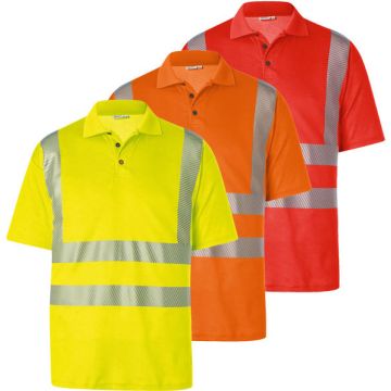 KÜBLER workwear KÜBLER Warnschutz PoloShirt KÜBLER Warnschutzkleidung REFLECTIQ 5042