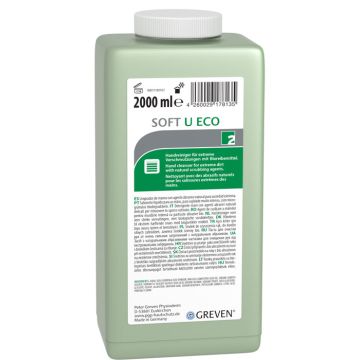 GREVEN® SOFT U ECO Peter Greven Handreiniger - 2000 ml Hartflasche GREVEN® SOFT U ECO Peter Greven Handreiniger - 2000 ml Hartflasche