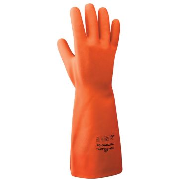 SHOWA® 707HVO EBT Chemikalienschutzhandschuhe Nitril Handschuhe orange