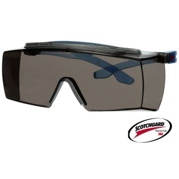 3M™ Schutzbrille 3M™ SecureFit 3700 graue Überbrille Scotchgard™ SF3702XSGAF-BLU - Augenbrauenschutz